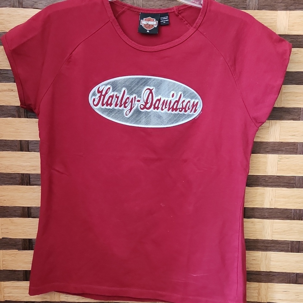 Euc! Harley Davidson tshirt cap sleeves